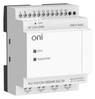 Модуль ЦПУ ПЛК 410 8 DI 4 RO 220В AC с Ethernet портом без экрана ONI PLC-410-CPU-08D04R-0AC-00