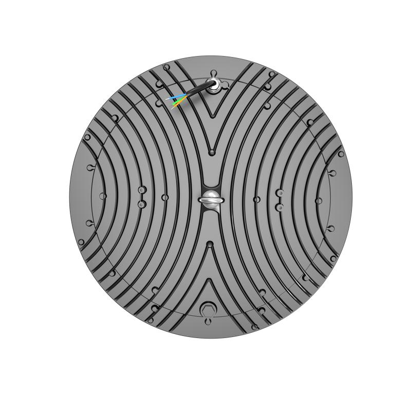 Светильник светодиодный ДСП IB 02 S 100W VW 850 BK CL 297х297х84 5мм 100Вт 5000К IP65 High Bay подвес черн. Русский Свет 16090223710