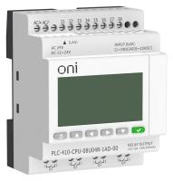 Модуль ЦПУ ПЛК 410 4 DI 4 UI (0-10 В/DI) 4 RO 12В-24В DC или 24В AC с Ethernet портом с экраном ONI PLC-410-CPU-08U04R-1AD-00