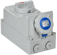 Розетка с мех. блокировкой 16А-6ч 220В 2P+PE ССИ-813 IP67 IEK PSR11-016-3-5-67