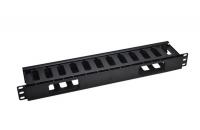 Органайзер кабельный 19дюйм 1U с крышкой TOKOV ELECTRIC TKE-CM-1U-PC
