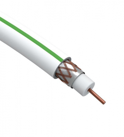 Кабель коаксиальный SAT 703 B.Cu/(оплетка Cu 75%) PVC 75Ом бел. 100м (м) Эра Б0044612