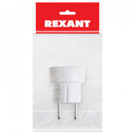 Переходник сетевой "стакан" с бортами 220В 6А Rexant 11-1021