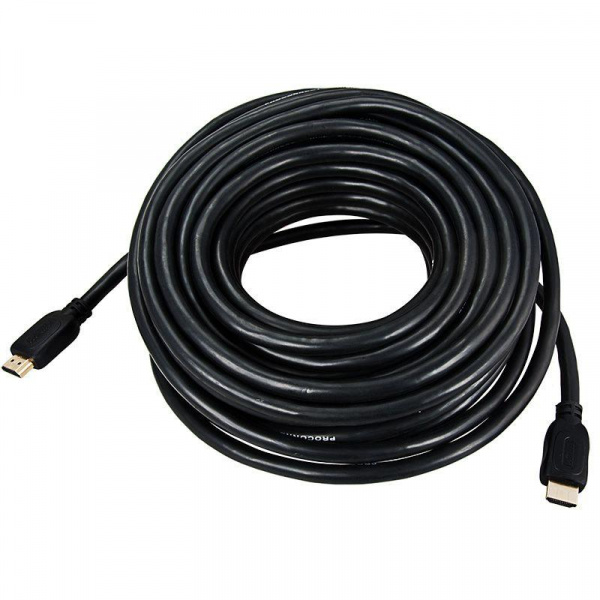 Шнур HDMI-HDMI gold 20м с фильтрами (РЕ bag) PROCONNECT 17-6210-6